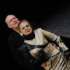 Fekete Gizi Claire Zachanassian és Jakab Tamás Alfred Ill szerepében a kisszínház színpadán. Fotó: Schmidt Andrea
